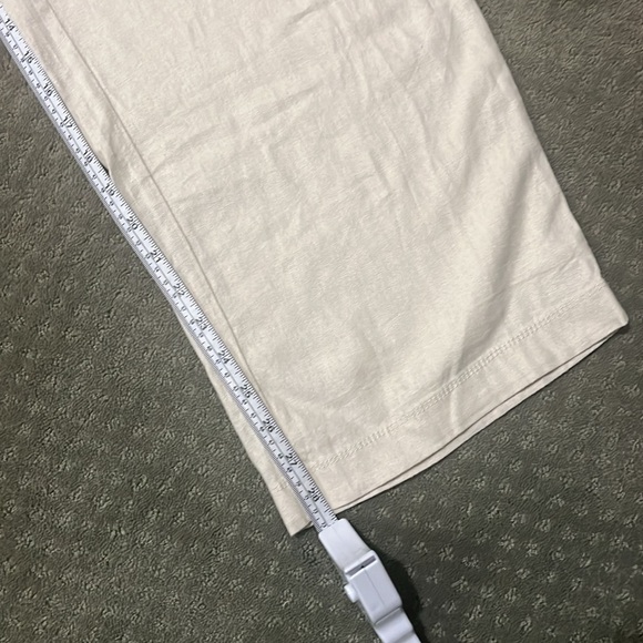 GAP Women’s Beige Linen Blend Wide Leg Pants - Picture 4 of 6